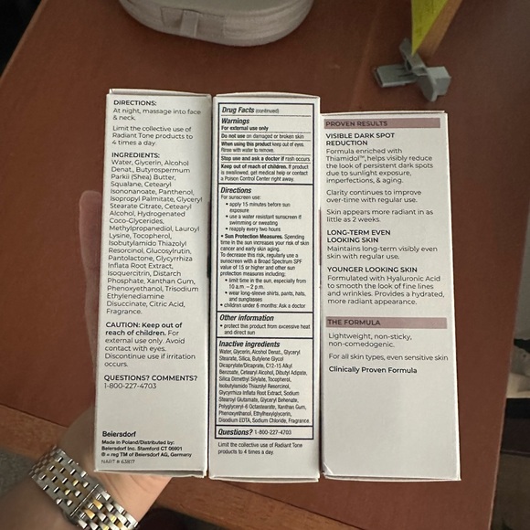 NEW Eucerin Radiant Tone set, serum, night cream, day lotion - Picture 2 of 2